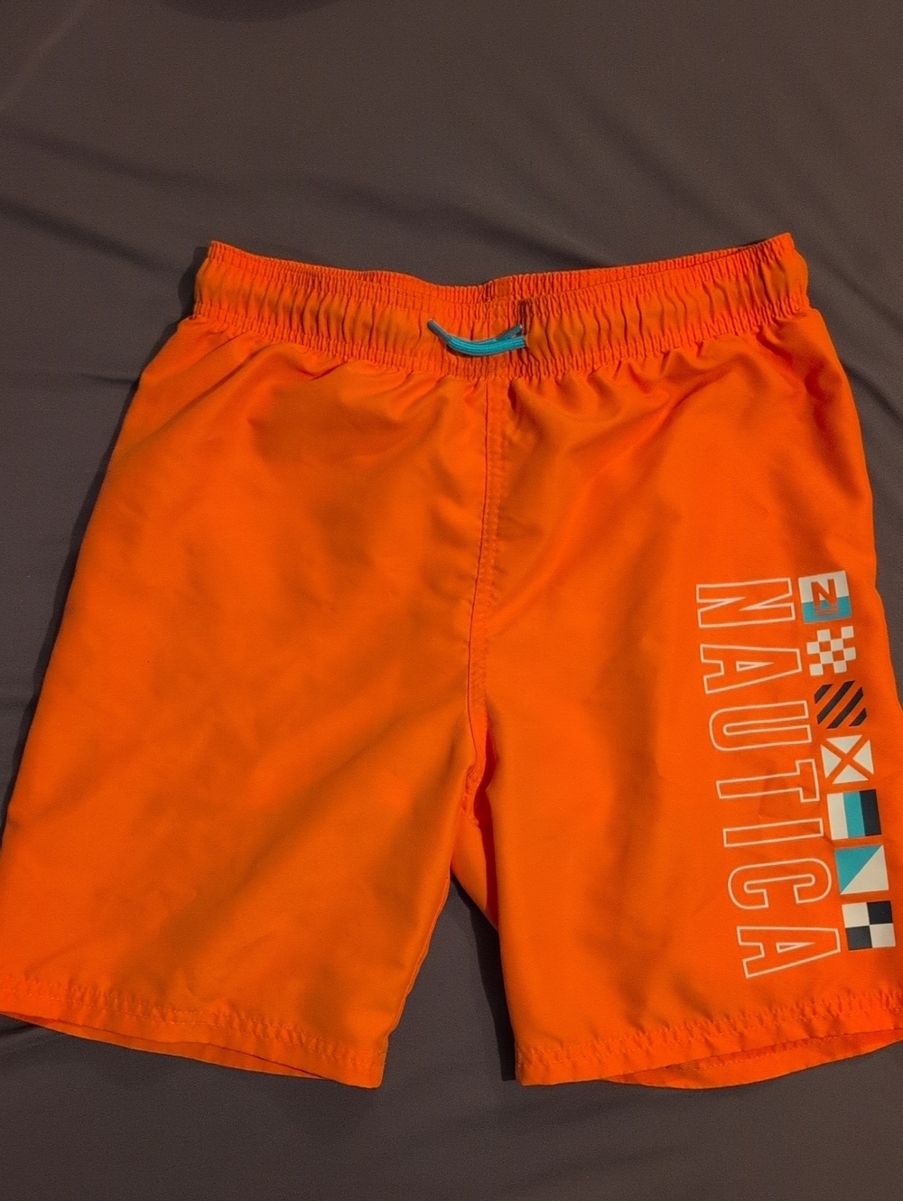 Nautica Bright Orange Boy's Swim/Hybrid Shorts